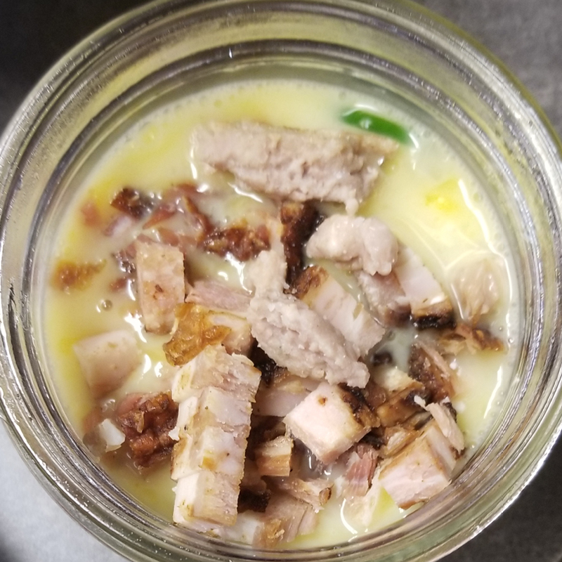 sous vide egg jars sausage